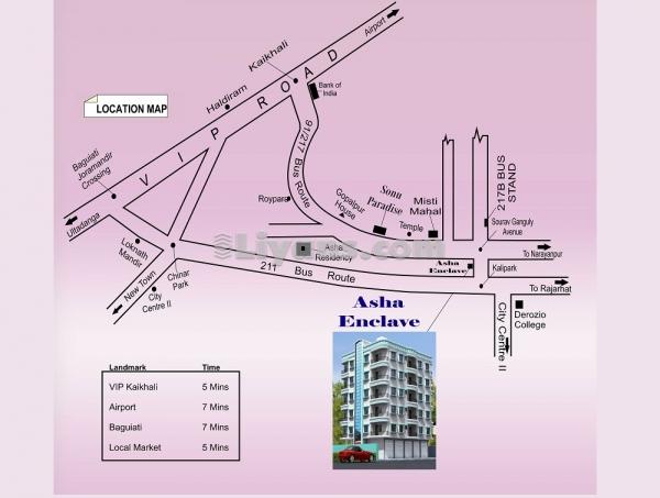 Location Map of Asha Enclave